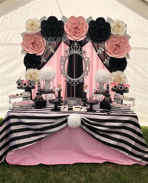 pink black and silver party decorations|silver and pink birthday decorations.